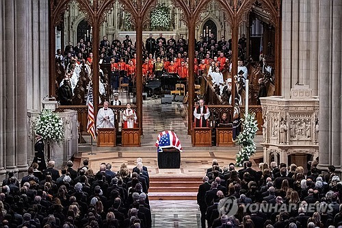 카터 전 미국 대통령 국가 장례식  [워싱턴 로이터=연합뉴스. 재판매 및 DB 금지]