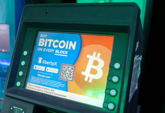 미국 전역에 설치된 리버티X의 비트코인 구매용 ATM. [AFP=연합뉴스]