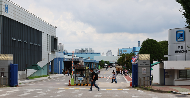 인천 부평구에 위치한 GM한국사업장 공장 전경 [연합]