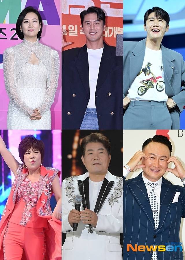 장윤정, 장민호, 영탁, 김연자, 진성, 주영훈/뉴스엔DB