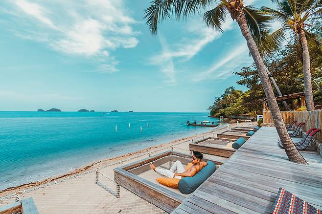 리조트 전용 해변. 사진제공|팜투어