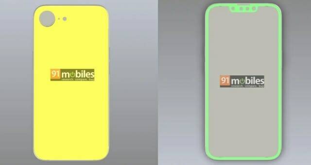 4세대 아이폰SE의 디자인을 엿볼 수 있는 CAD 렌더링 (사진=91모바일)