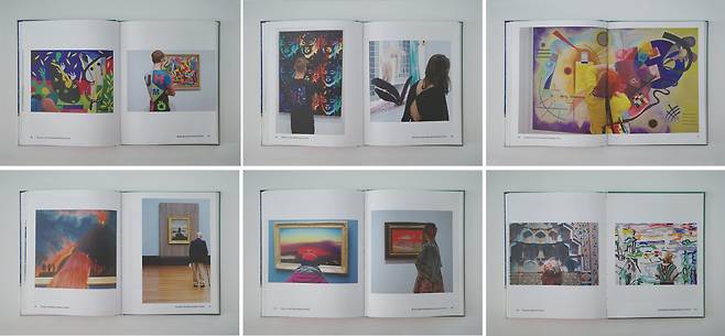 이들 작품에서 중요한 요소는 ‘우연’이다. 연출된 것처럼 보이지만, 사실은 작가가 미술관 한쪽에서 적절한 인물이 지나갈 때까지 기다린 결과물이다. 관람객은 모르는 사이 예술 작품과 조화되는 우연의 순간을 이룬다. /김진영