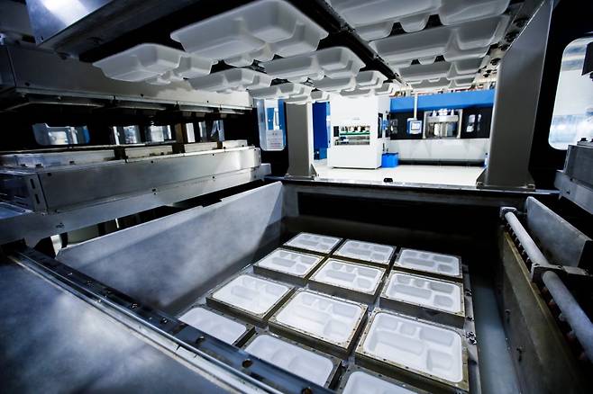 무림P&P 친환경 펄프몰드 울산 공장. 무림 제공