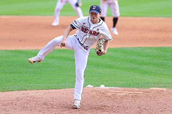 두산 베어스 투수 김택연. /사진=두산 베어스 제공