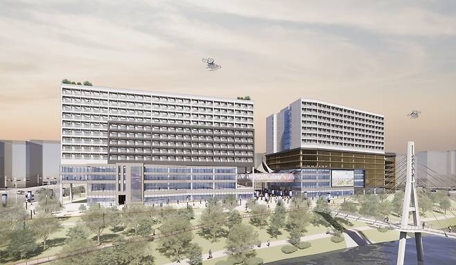 성남시에 조성되는 일자리연계형 특화 공공임대주택 조감도./국토부 제공