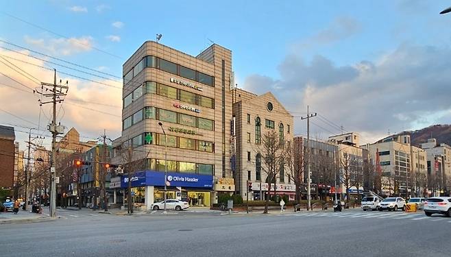 강남구 대로변 삼면코너 사옥용 빌딩