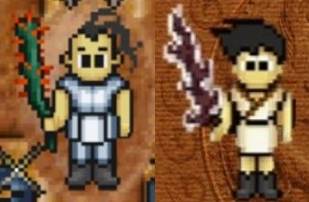 (왼쪽부터) '극경도깨비봉'과 '염인백화검'