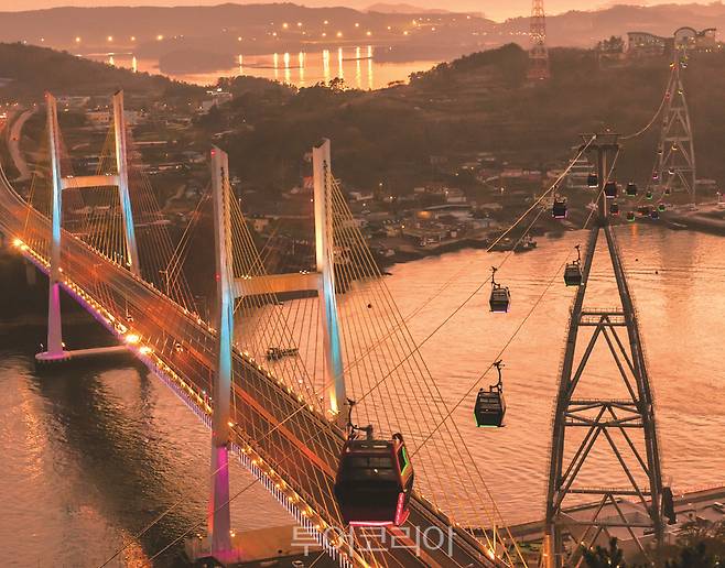 여수세계박람회장과 여수해상케이블카 / 사진-여수시