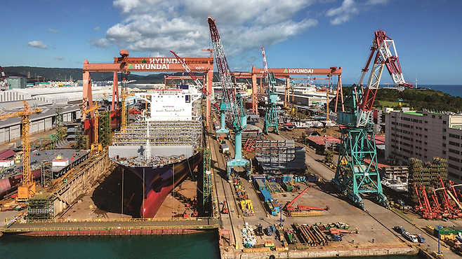 HD현대중공업 울산조선소 전경. HD현대중공업 제공