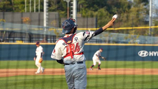 지난 11월 2024 롯데기 중·고교 야구대회 주전 포수로 출전한 박건우. 박혜원PD