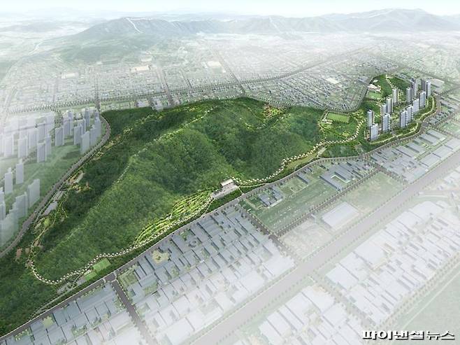 대저건설이 참여한 창원시 사화공원 민간공원조성 특례사업 신축공사.