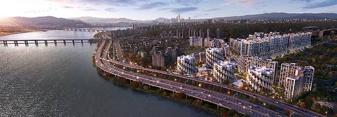 삼성물산의 한남4구역 제안 조감도. 삼성물산 제공