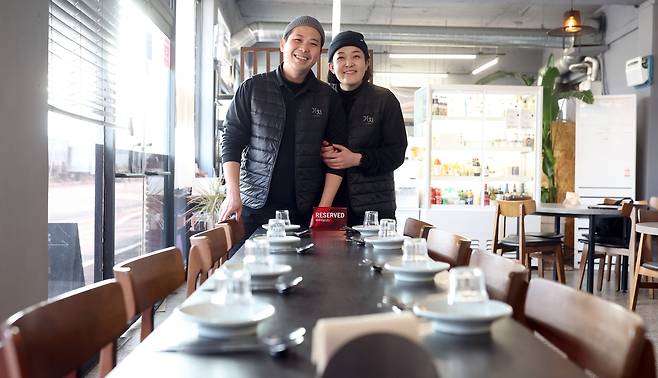 거창 '가치' 음식점 대표 임봉철, 김민지 부부 [촬영 김동민]