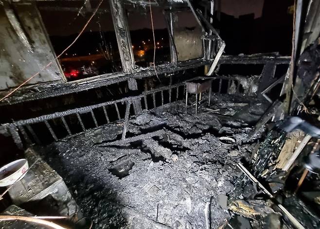 화재현장 [경기소방본부 제공. 재판매 및 DB 금지]