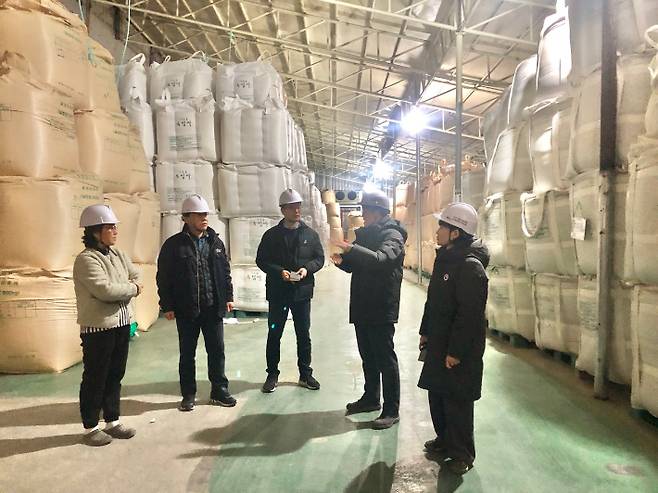 정부 양곡창고 합동 안전점검 현장. 고흥군 제공