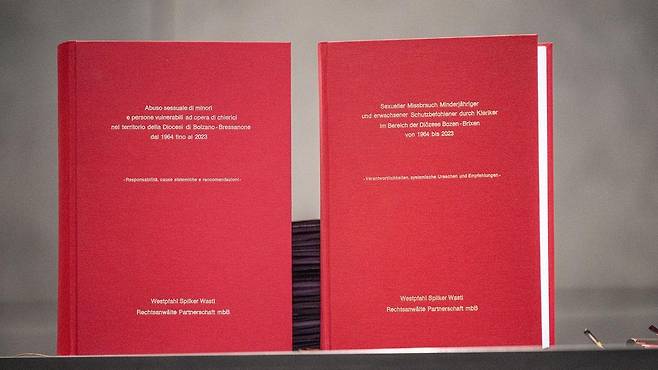 이탈리아 북부 볼차노-브레사노네 교구에서 공개한 성직자 성학대 보고서 [볼차노-브레사노네 교구 제공. 재판매 및 DB 금지]