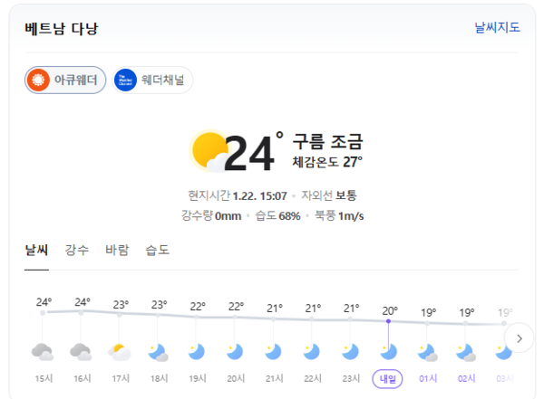네이버 날씨 정보