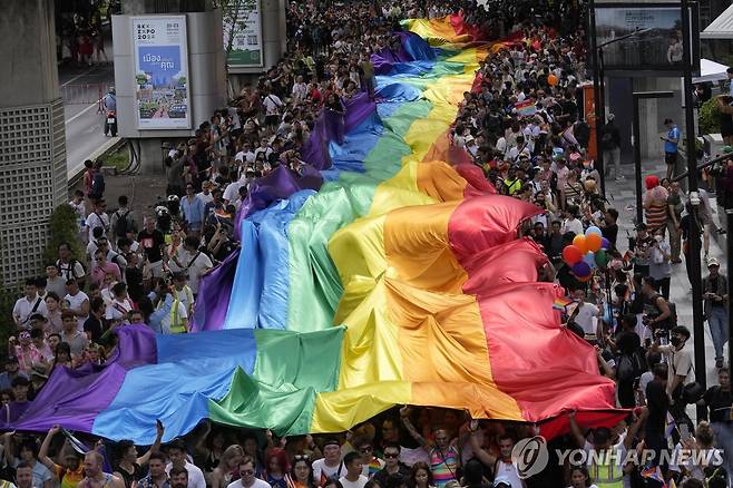 태국 성소수자 축제 [AP 연합뉴스 자료사진. 재배포 및 판매 금지]