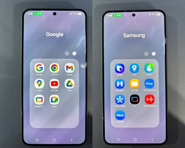 두가지 명령을 한꺼번에 실행하는 기능은 현재는 삼성, 구글 기본 앱만 지원되나, 연내에 스포티파이 등 서드파티 앱으로도 확대될 예정이다.(사진=지디넷코리아)