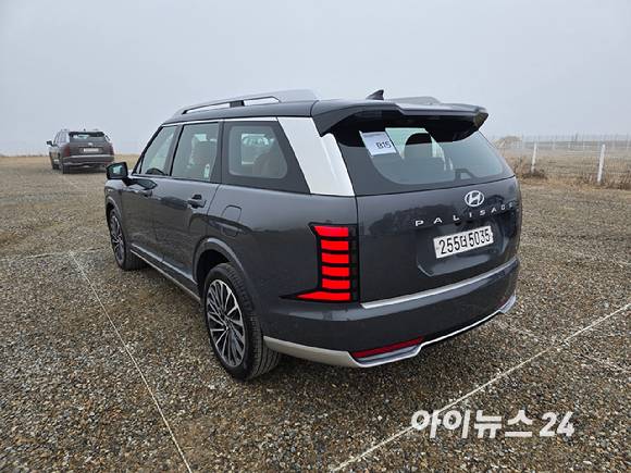 현대차 '디 올 뉴 팰리세이드' 후측면. [사진=김종성 기자]