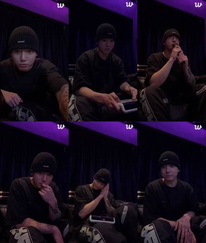 그룹 방탄소년단(BTS) 정국 위버스 라이브 [빅히트뮤직 제공. 재판매 및 DB 금지]