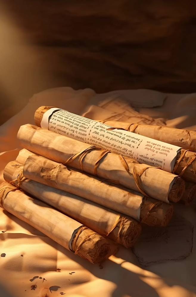 이스라엘 마사다 고대 두루마리