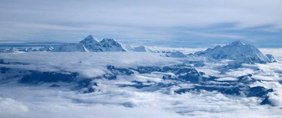 기내에서 본 히말라야 산맥. 서울신문DB