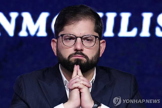 가브리엘 보리치 칠레 대통령 [AP 연합뉴스 자료사진. 재판매 및 DB 금지]