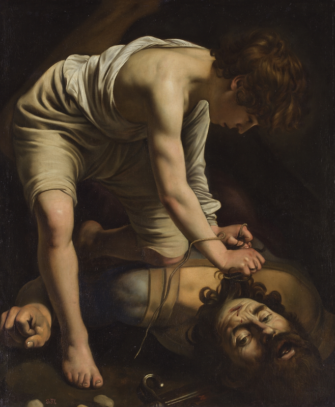 카라바조 [David with the Head of Goliath], 1600 ©Museo Nacional del Prado