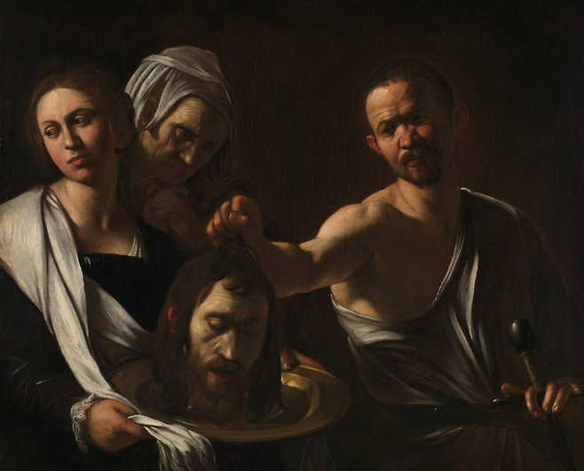 런던에서 만난 카라바조 [Salome receives the Head of John the Baptist], 1607 ⓒThe National Gallery