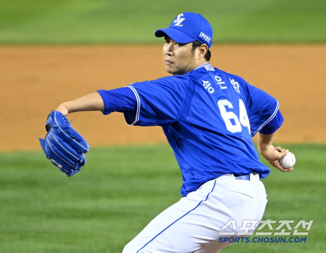 삼성 송은범이 역투하고 있다. 잠실=허상욱 기자 wook@sportschosun.com