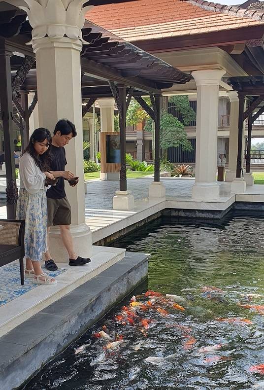 Kim and her husband during their honeymoon in Bali, Indonesia (Courtesy of Kim)