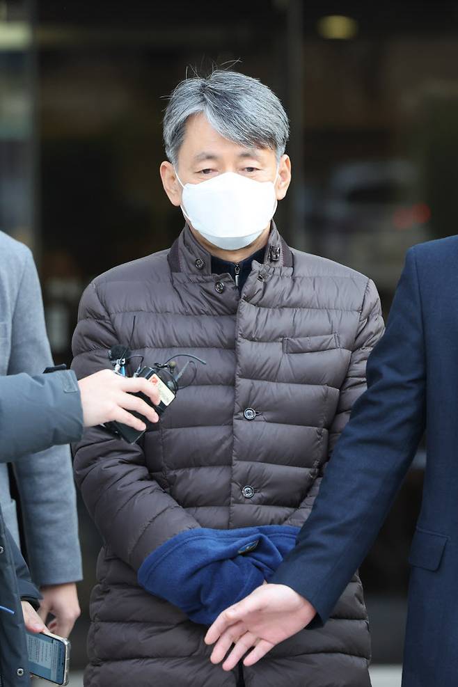 12·3 비상계엄 사태 관련 내란 혐의를 받는 조지호 경찰청장이 지난달 13일 서울중앙지법에서 열린 구속 전 피의자 심문(영장실질심사)을 마친 뒤 청사를 나서고 있다. (사진=연합뉴스)