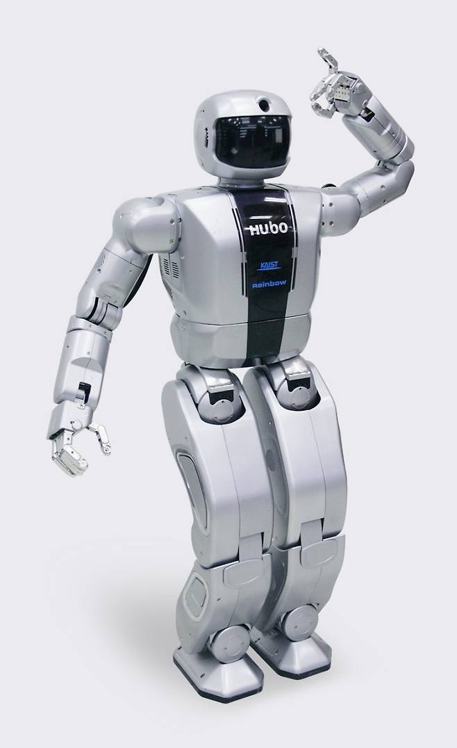 레인보우로보틱스가 국내 최초로 개발한 2족 보행 로봇 '휴보' 레인보우로보틱스 제공