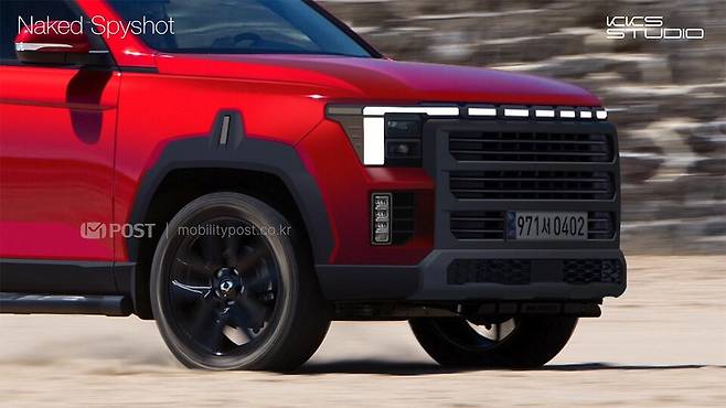 KGM '렉스턴 스포츠 페이스리프트' 예상도 (출처 : KKSSTUDIO)