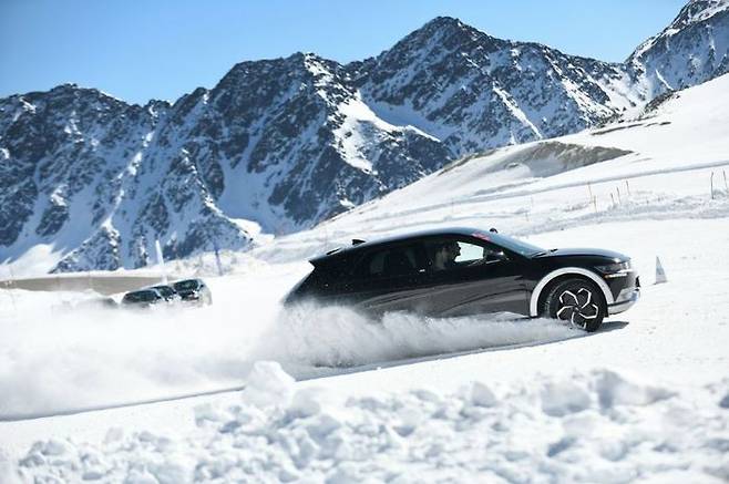 겨울철 전기차 이미지. 현대자동차 블로그 캡처