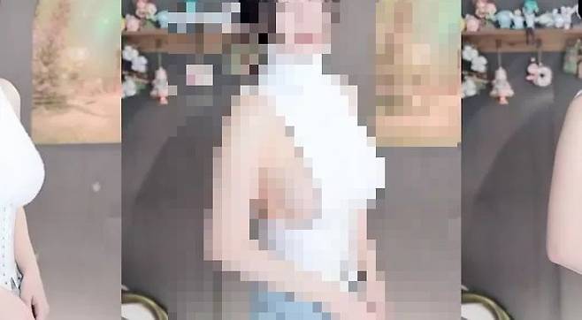 치지직 한 스트리머가 콘텐츠 가이드라인에 허용하는 노출 수위를 알아내기 위해 시험을 진행했다. 사진=유튜브 갈무리