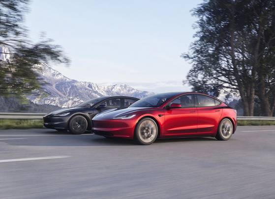 테슬라의 모델3. 테슬라코리아