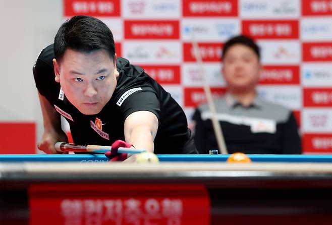 시즌 첫 승에 도전한 ‘슈퍼맨’ 조재호는 결승서 아쉽게 패했다. PBA 제공