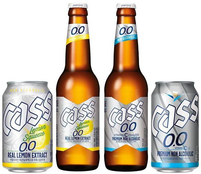 오비맥주 '카스 논알코올' 음료 라인업 (카스 레몬스퀴즈 0.0, 카스 0.0)ⓒ오비맥주