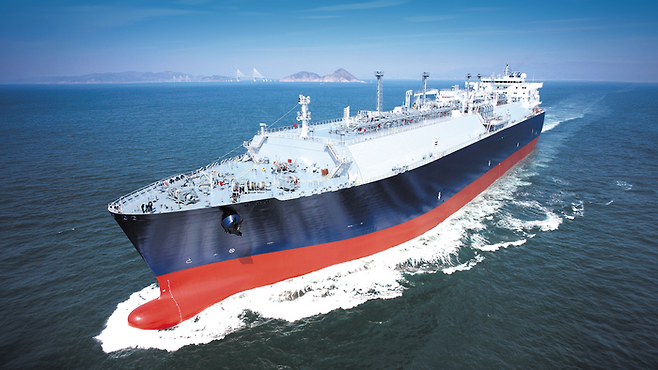 삼성중공업의 LNG선박. [사진 = 삼성중공업]