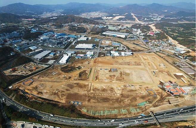 천안제5일반산업단지확장 공사현장