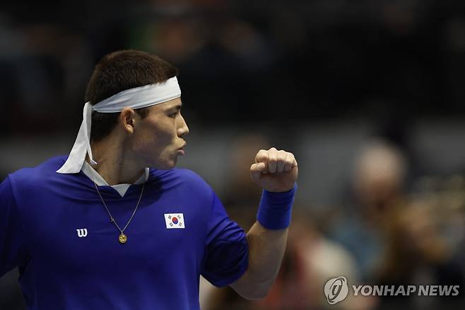 태극마크를 단 캄파냐 리 [로이터=연합뉴스]