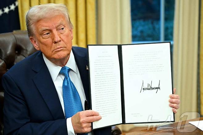 도널드 트럼프 미국 대통령. 2025.02.02 ⓒ AFP=뉴스1 ⓒ News1 우동명 기자