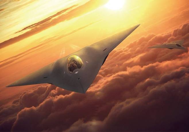 미국의 차세대 공중 우세기 NGAD 이미지. 미국은 오늘날 전 세계에서 가장 강력한 항공전력을 운용하고 있는 국가이자, 세계 최고의 전투기 기술을 보유한 만큼 향후 개발될 6세대 전투기도 세계 기준이 될 전망이다. 록히드 마틴 제공