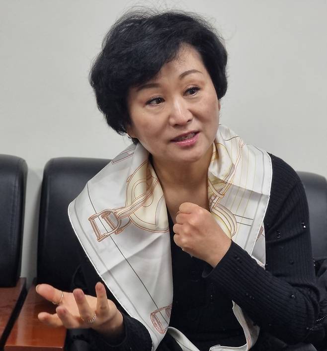 현임숙 브니엘예중·고등학교 교감이 헤럴드경제와 인터뷰를 하고 있다. [사진=임순택 기자]