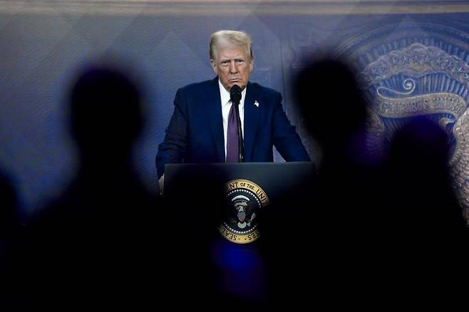 도널드 트럼프 미국 대통령. 다보스=AP/뉴시스