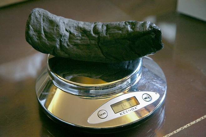 인공지능은 방대한 고대 자료 학습과 추론 알고리즘을 기반으로 해독하기 어려운 고대 문자의 퍼즐을 맞추는 데 기여한다. 베수비오 화산 폭발로 그을린 두루마리. 켄터키대학교.