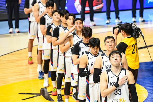 한국 남자농구 국가대표팀. /사진=대한민국농구협회 제공